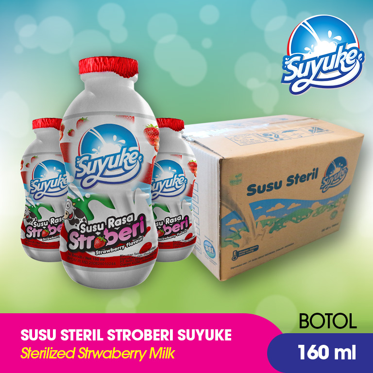 Susu Steril rasa Stroberi